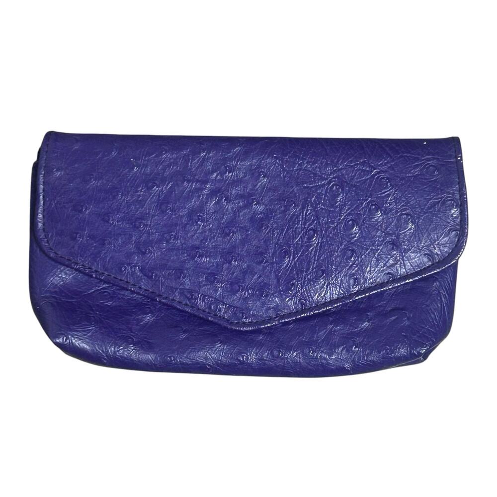 Vintage Purple Ostrich Leather Wallet